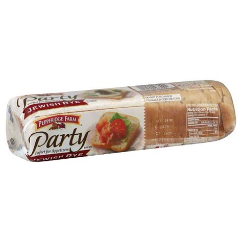 13 2g Fat. . Pepperidge farm rye party bread